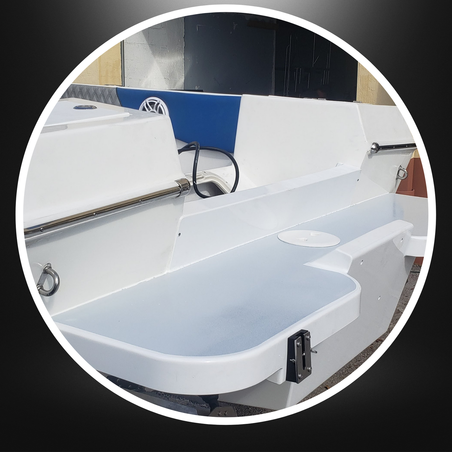 NXT36 Single Engine Flotation Bracket With Swim Platform