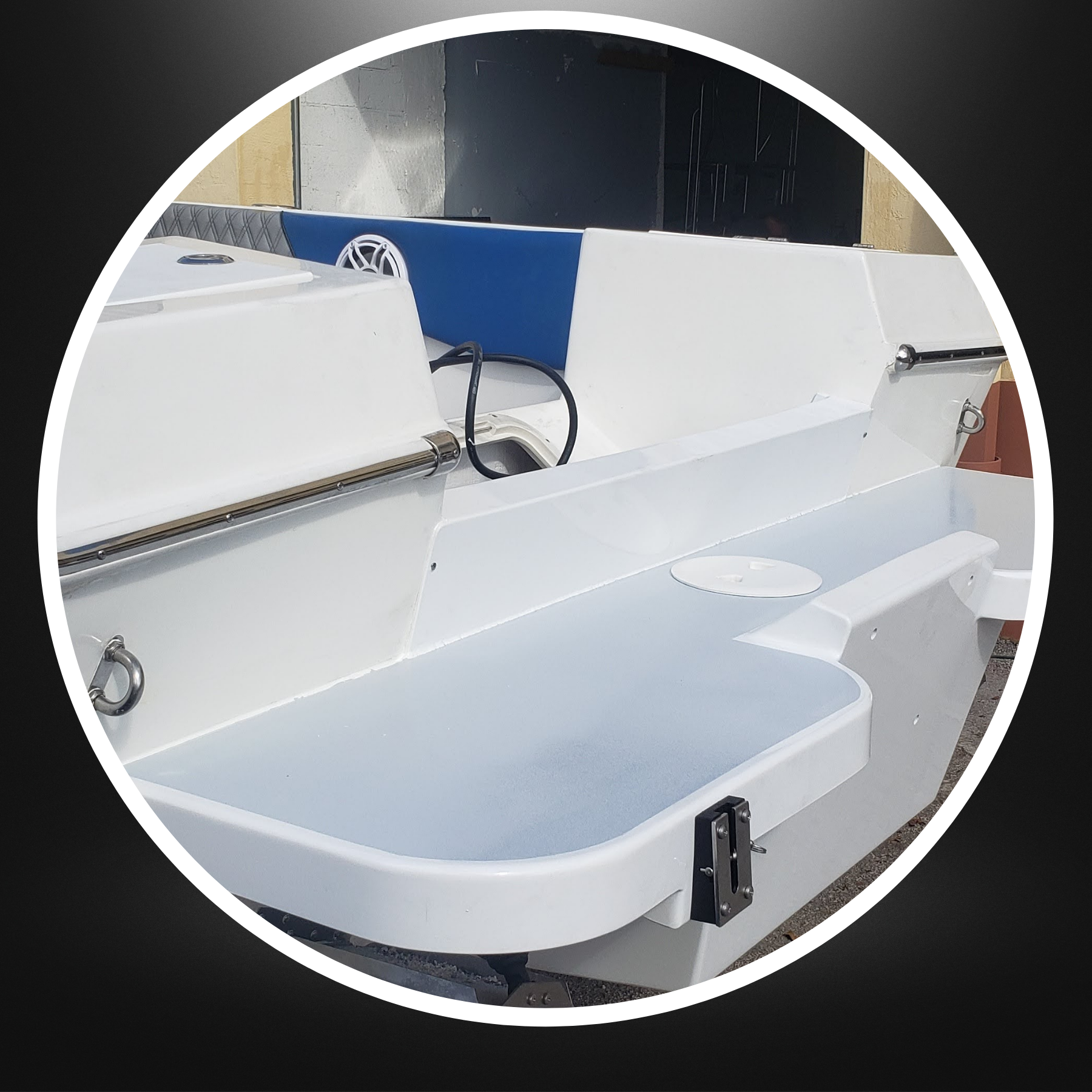 NXT30 Single Engine Flotation Bracket With Swim Platform/ Fits Mako 14 degree
