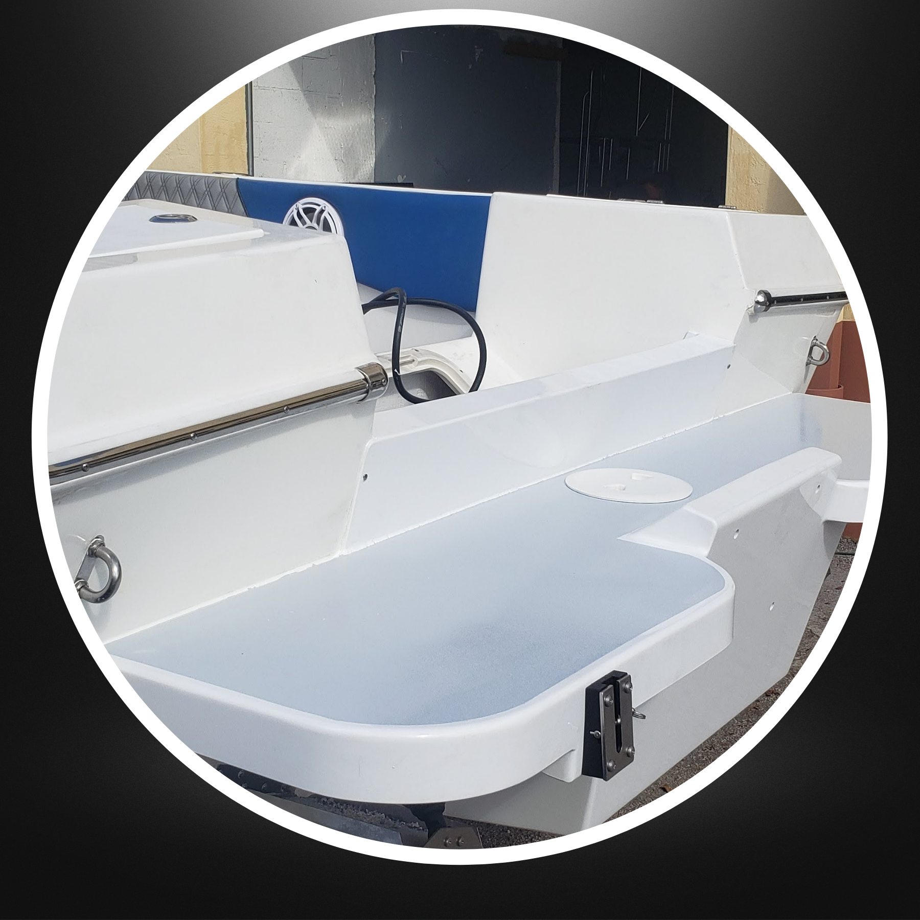 Single Engine Flotation Bracket With Swim Platform